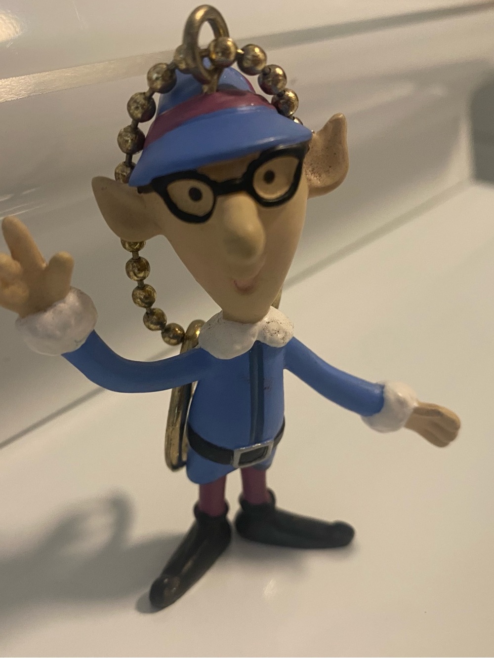 Rudolph Misfit Toys Tall Elf Collectible Figure Vintage 2002 Clip On keychain